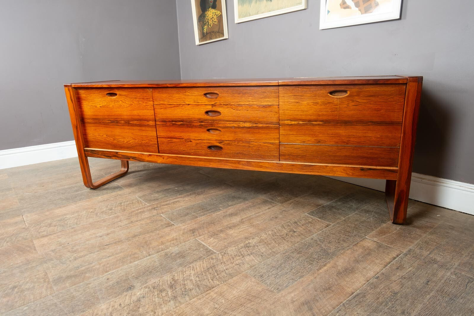 Vintage Retro Uniflex Rosewood Sideboard designed by Gunther Hofstead