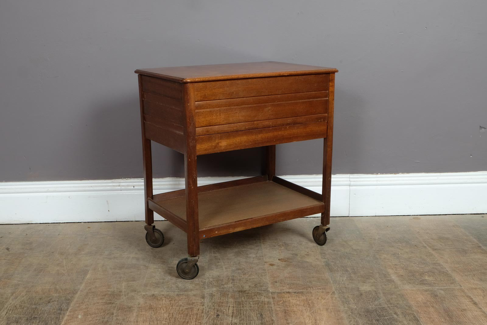 Vintage Walnut Sewing Table
