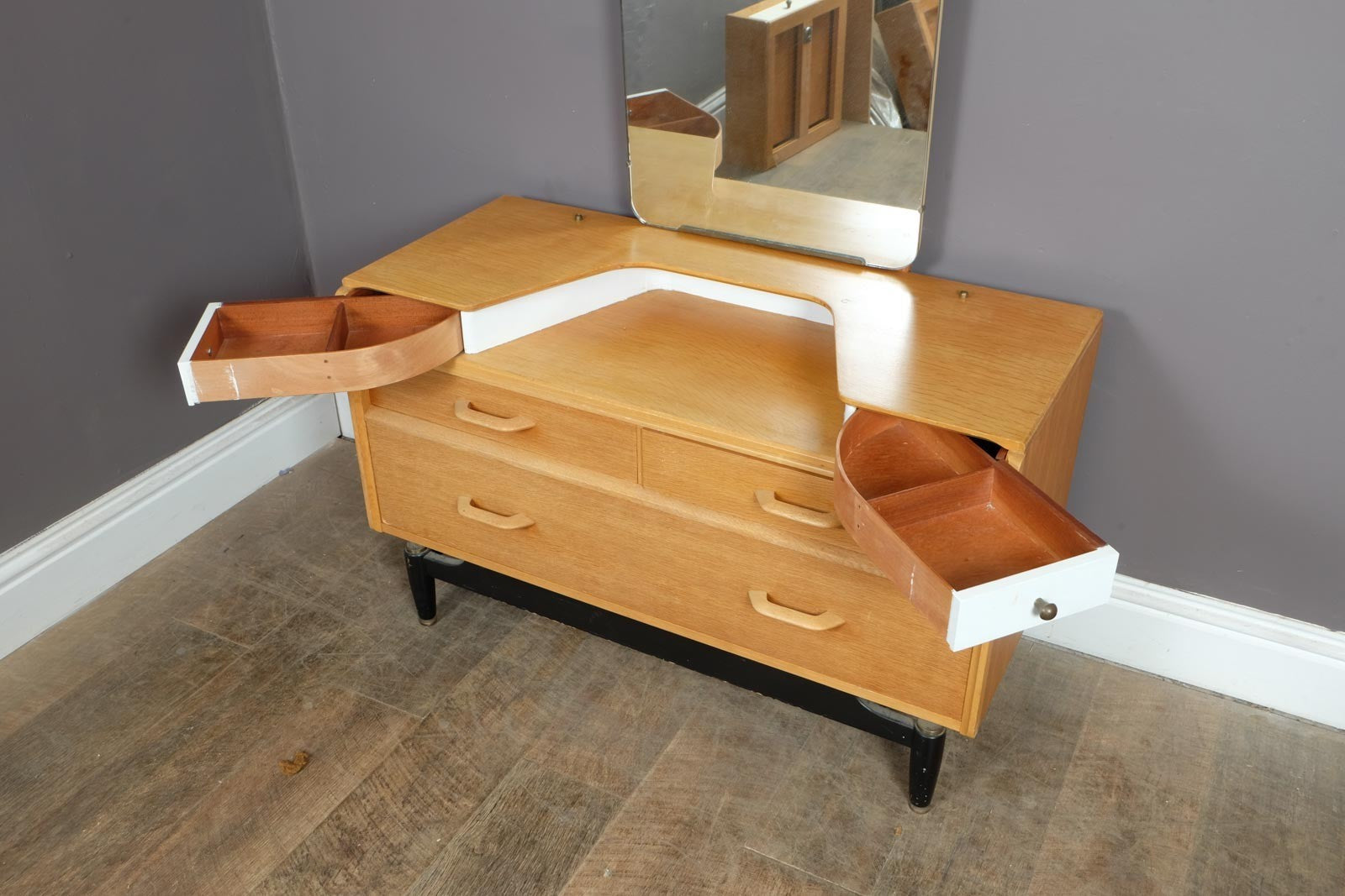Vintage G Plan Chine White Dressing Table