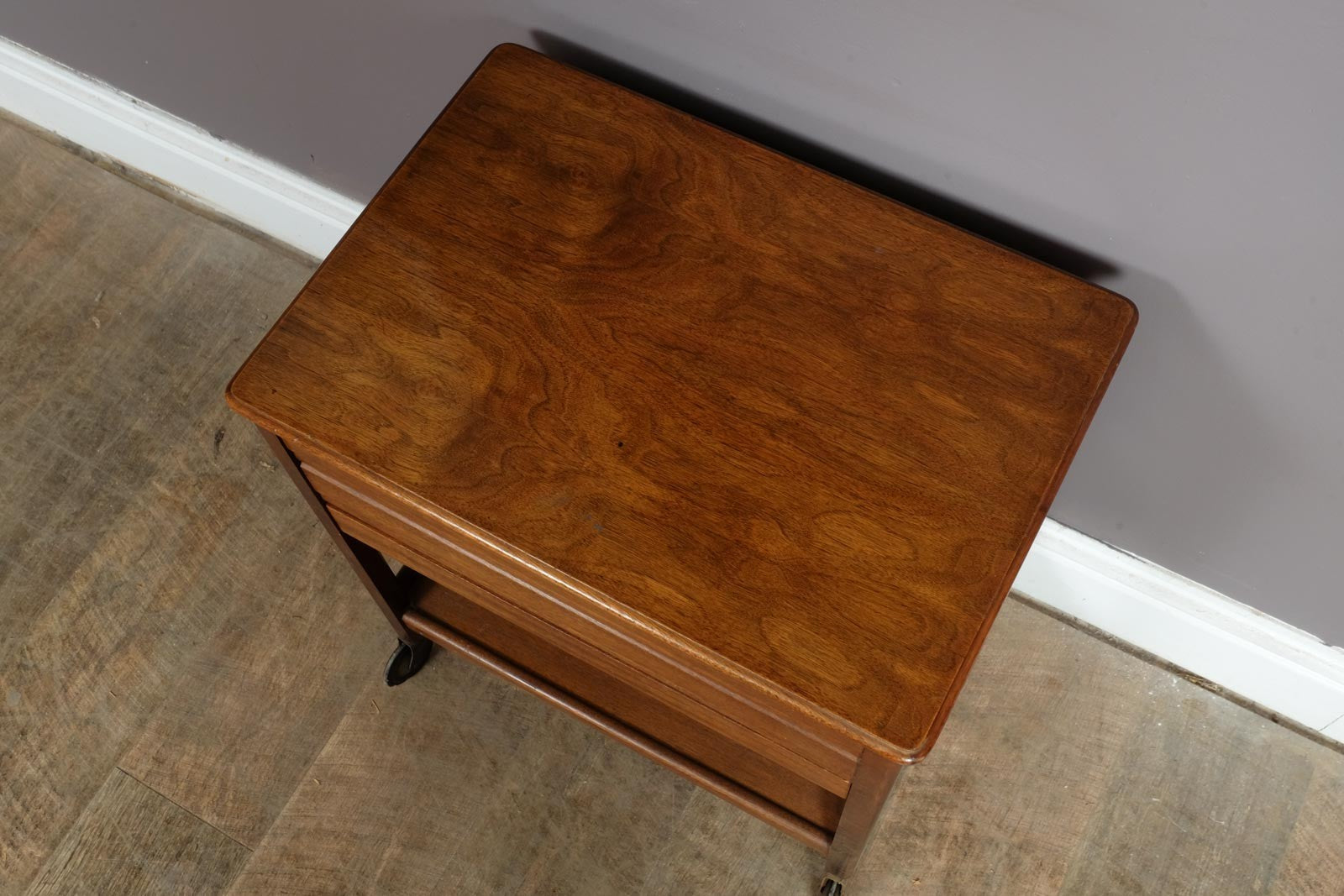 Vintage Walnut Sewing Table