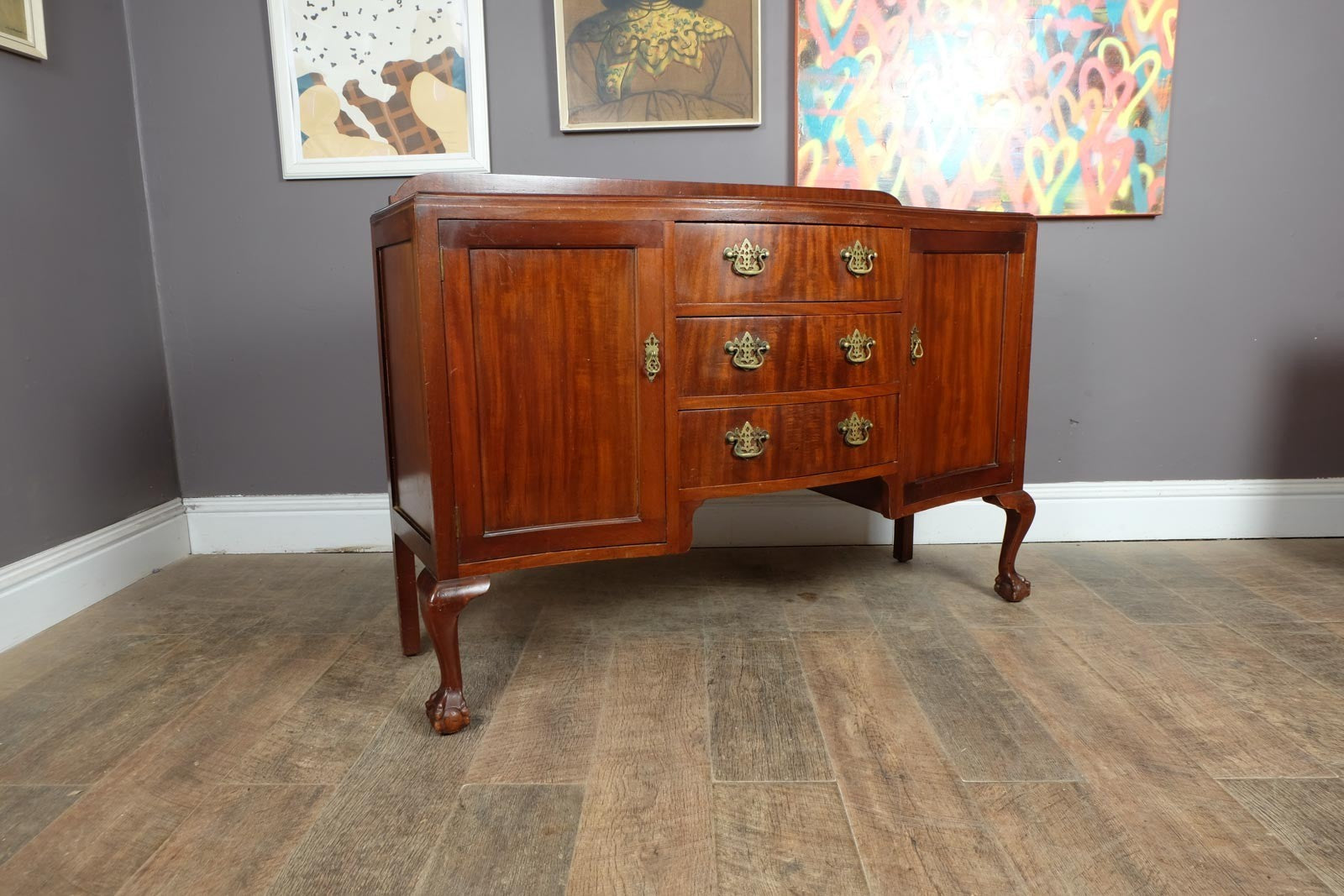 Vintage Georgian Style Mahogany Sideboard