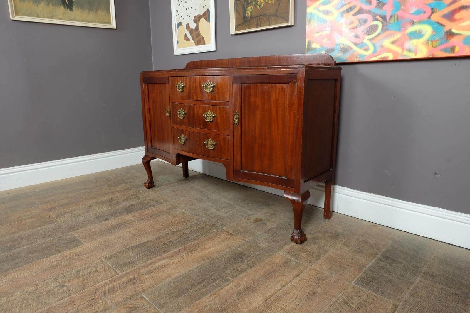 Vintage Georgian Style Mahogany Sideboard
