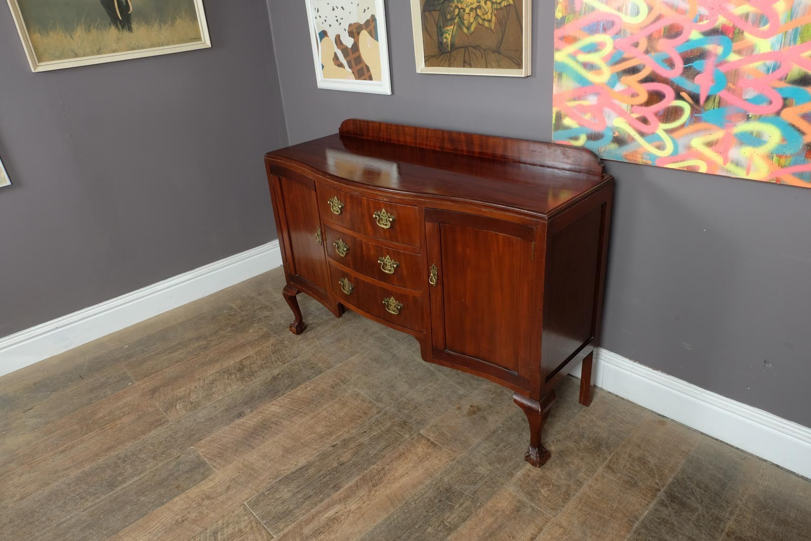 Vintage Georgian Style Mahogany Sideboard