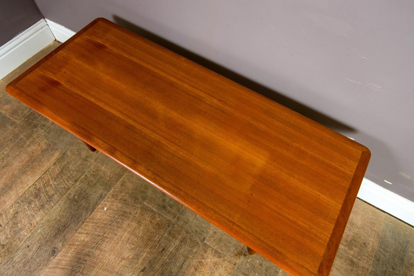 Vintage Large Danish Teak Coffee Table Mid Century