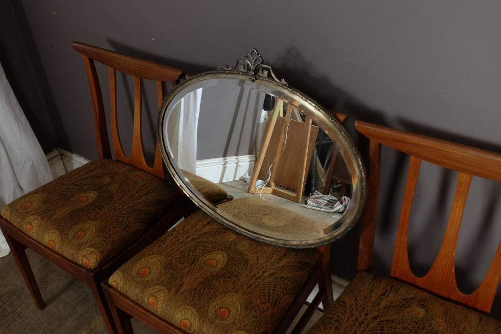 Vintage Retro Antique Oval Victorian Mirror