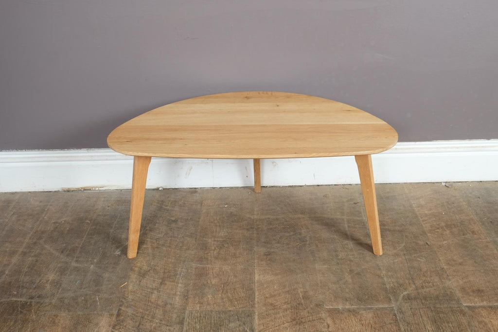 Vintage Retro Light Oak Side Table