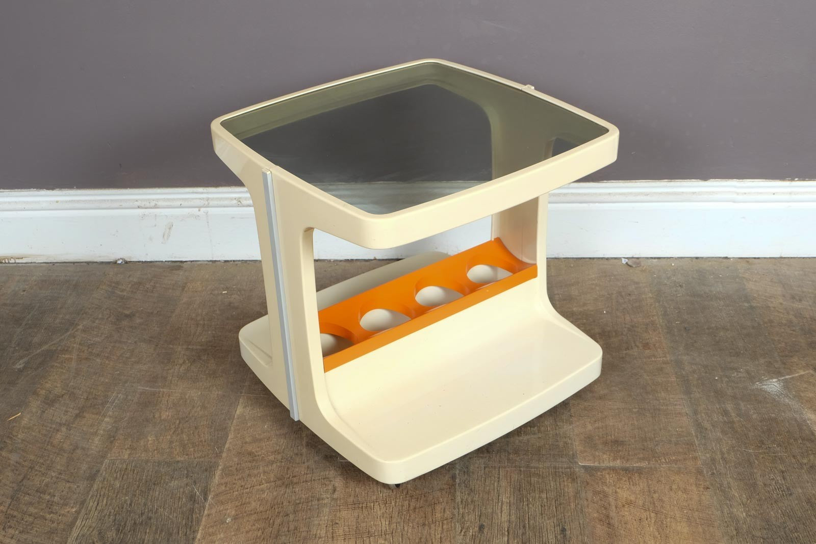 Marc Held for Prisunic Bar Trolley Vintage 1970s Space Age French Design Plastic