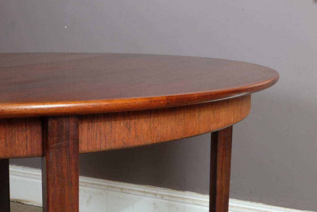 Vintage Retro Danish Rosewood Extending Dining Table