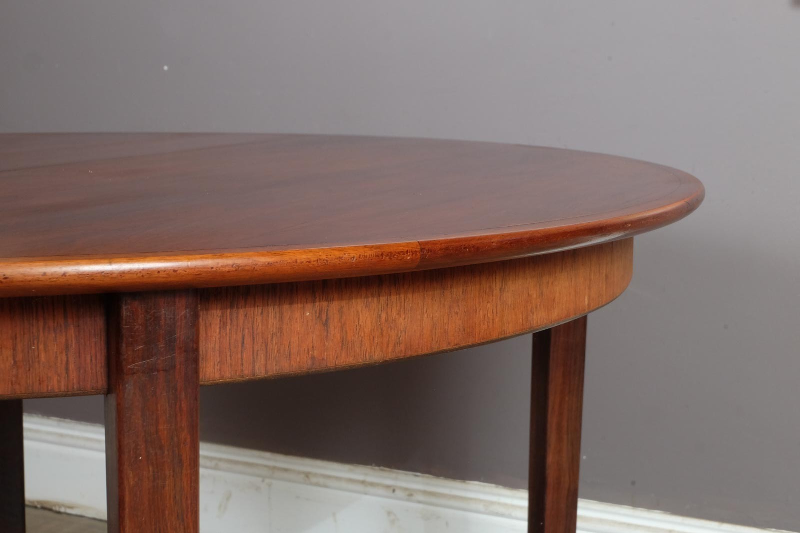 Vintage Retro Danish Rosewood Extending Dining Table