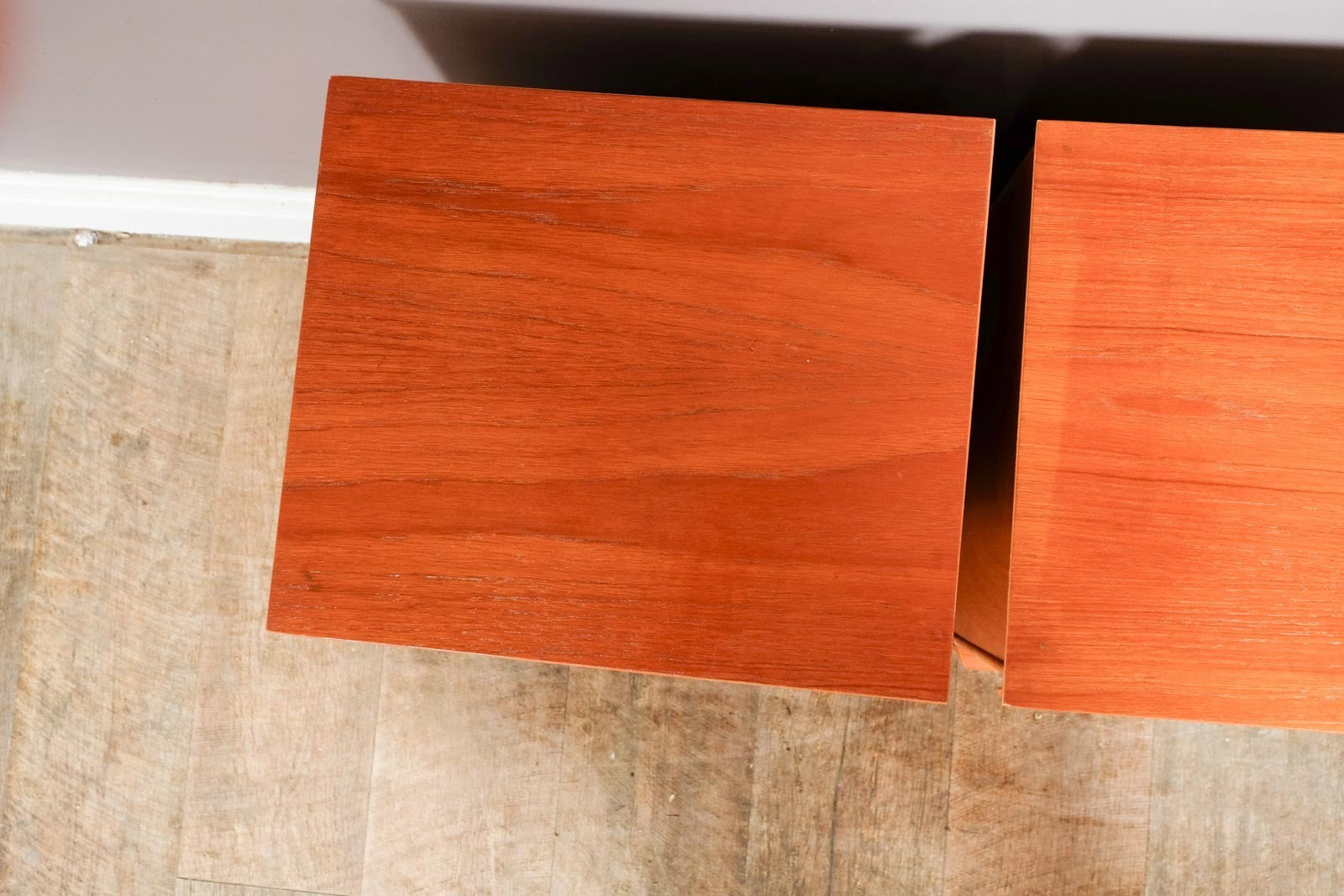 Vintage Retro Pair of Teak Mid Century Bedside Tables