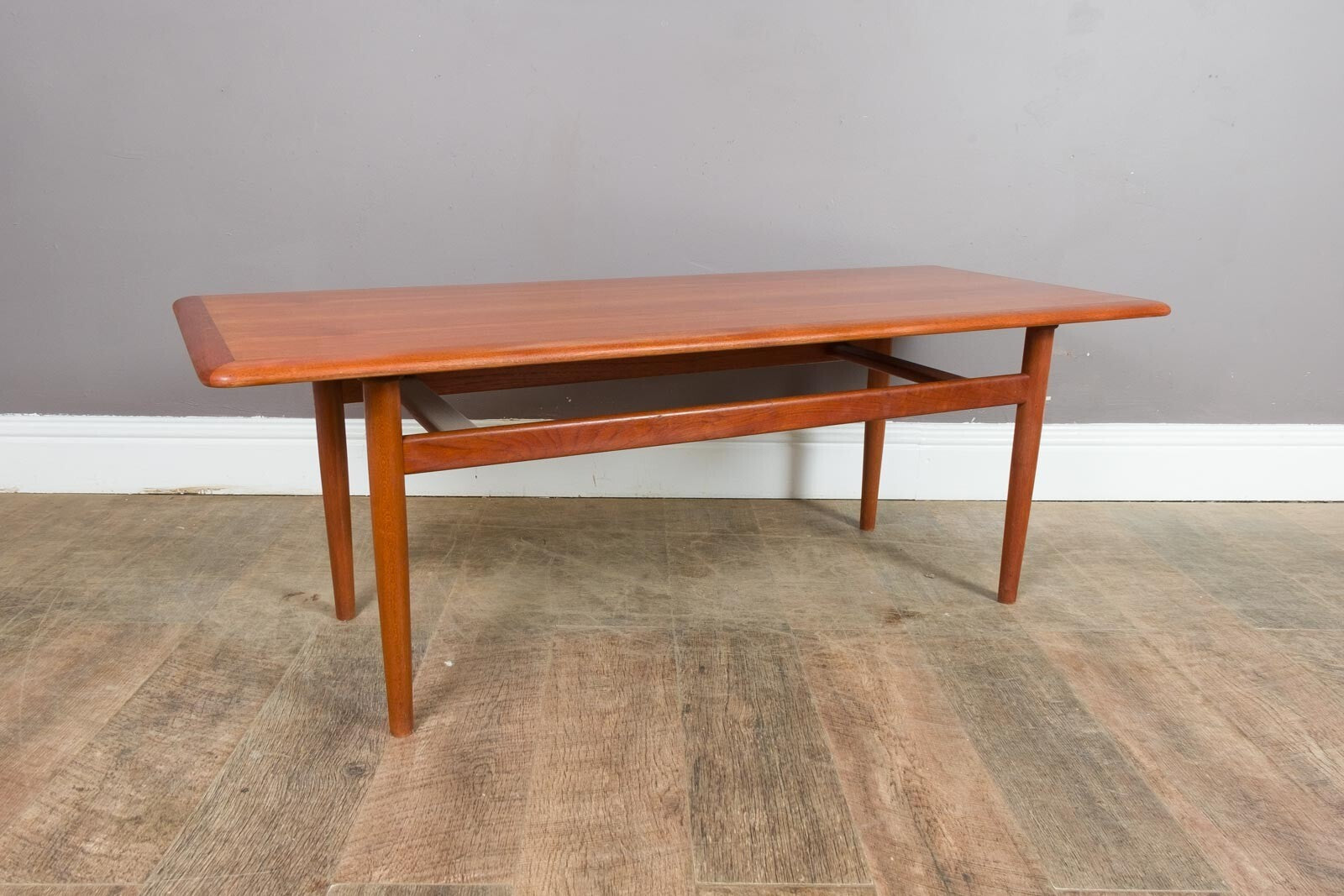 Vintage Large Danish Teak Coffee Table Mid Century