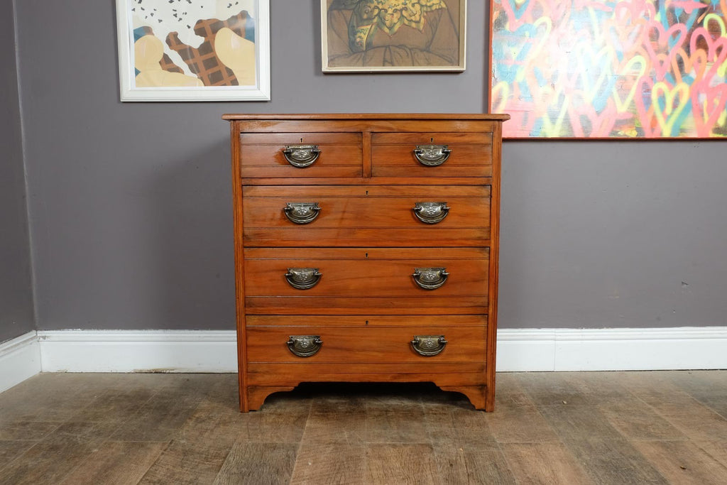 Antique Edwardian Satinwood Chest of Drawers