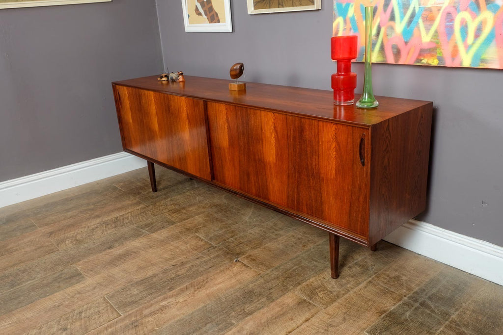 Vintage Retro Large Danish Rosewood Sideboard by E. Pedersen & Søn