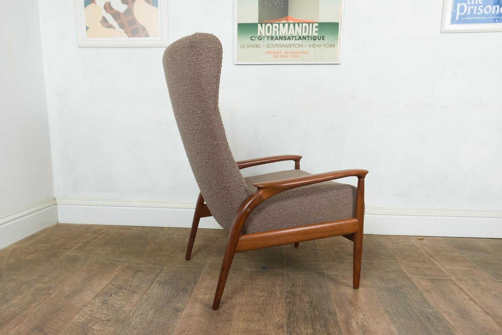 Vintage Retro Mid Century Afromosia Arm Chair by Greaves and Thomas