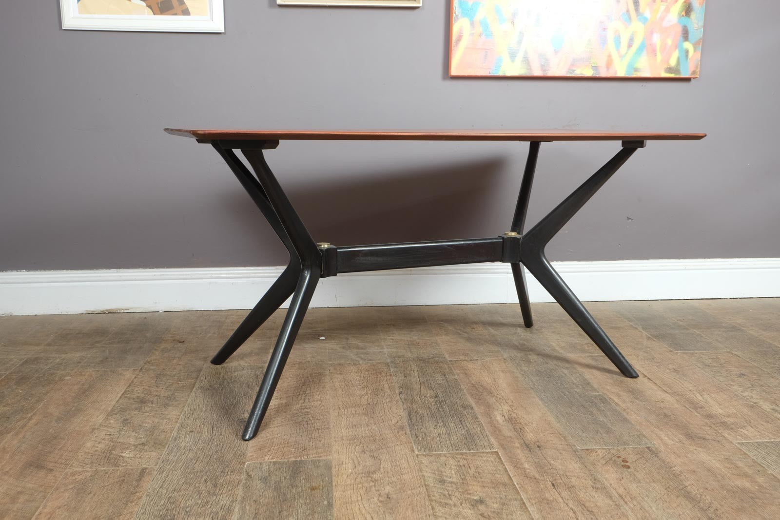 Vintage Retro G Plan Librenza Helicopter Plank Dining Table