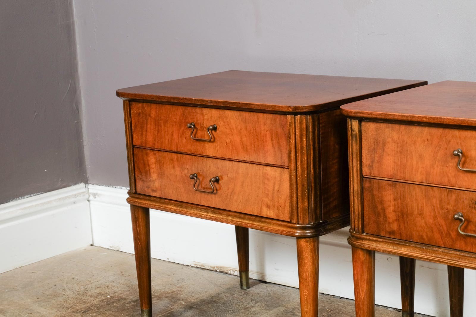 Pair of Vintage Danish Bedside Tables by Edmund Jorgensen for Nakskov