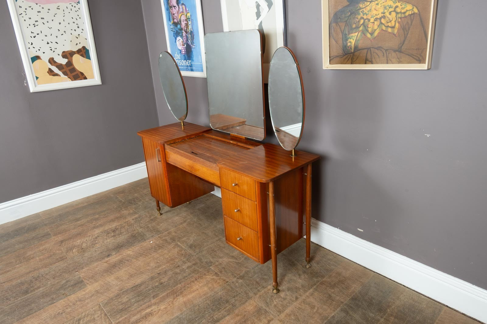 Vintage Mid Century Teak Dressing Table 1960s