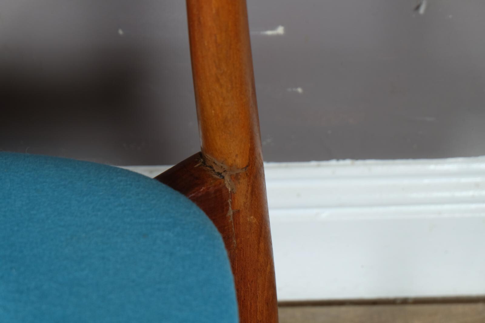 Vintage Set of 4 Teak Dining Chairs by Randers Model 61