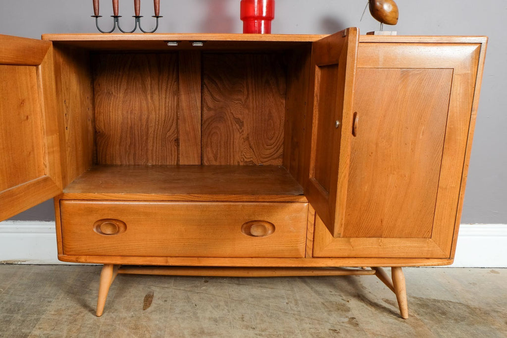 Vintage Retro Ercol Light Elm Sideboard Model 366