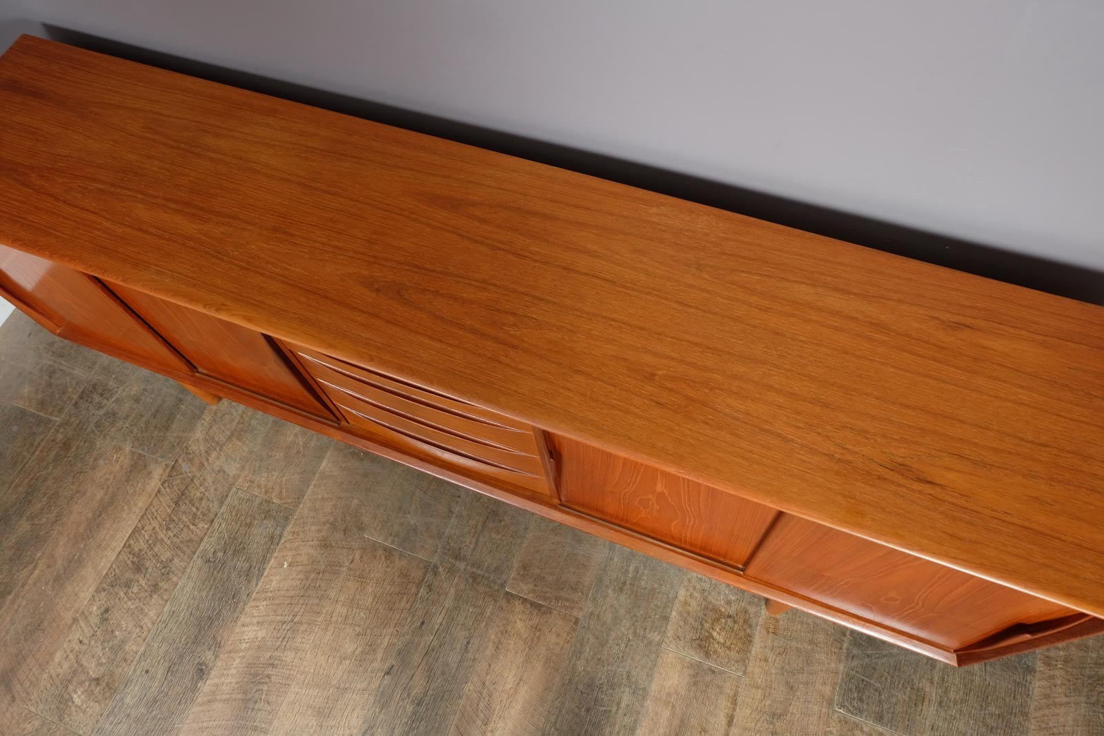 Vintage Large Danish Teak Sideboard by Dyrlund
