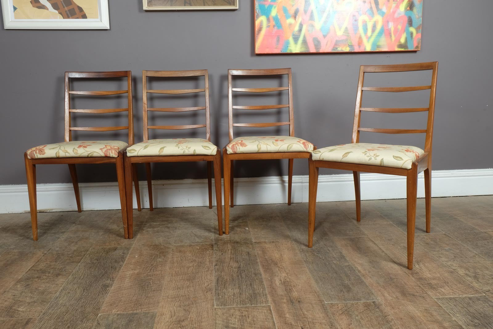 Vintage Retro Mid Century Teak DIning Table and 4 chairs by McIntosh