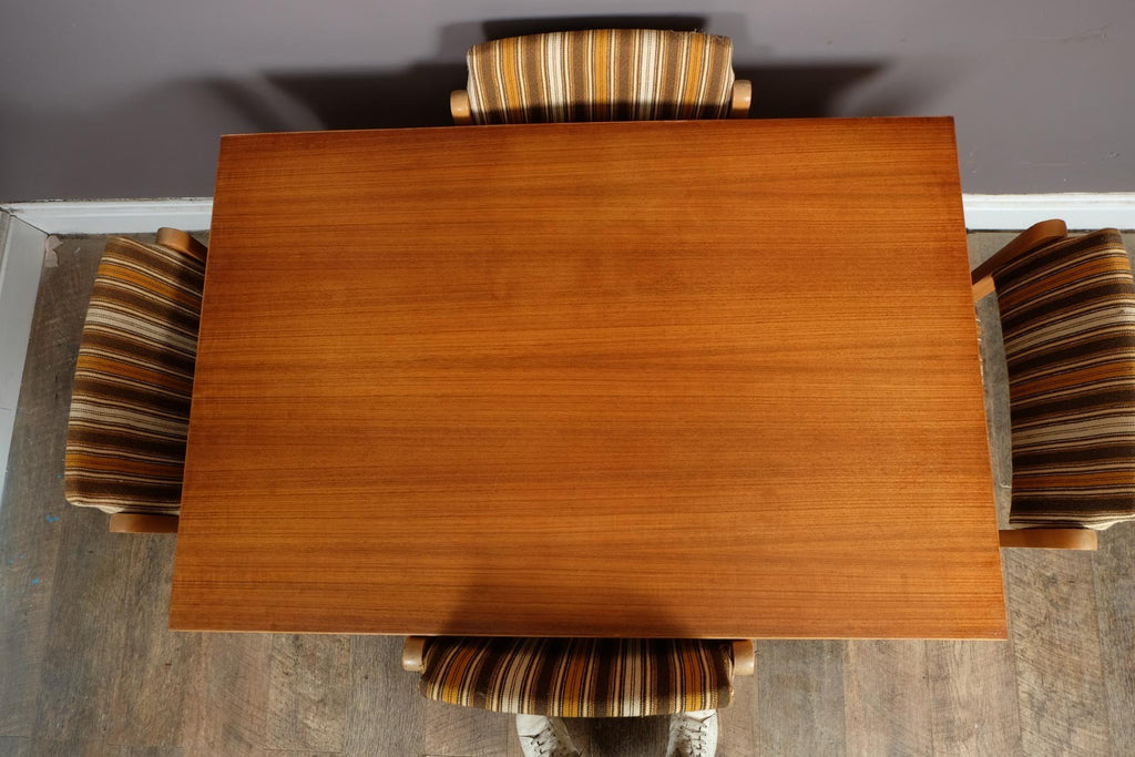 Vintage Retro Extending Teak Dining Table and 5 Chairs
