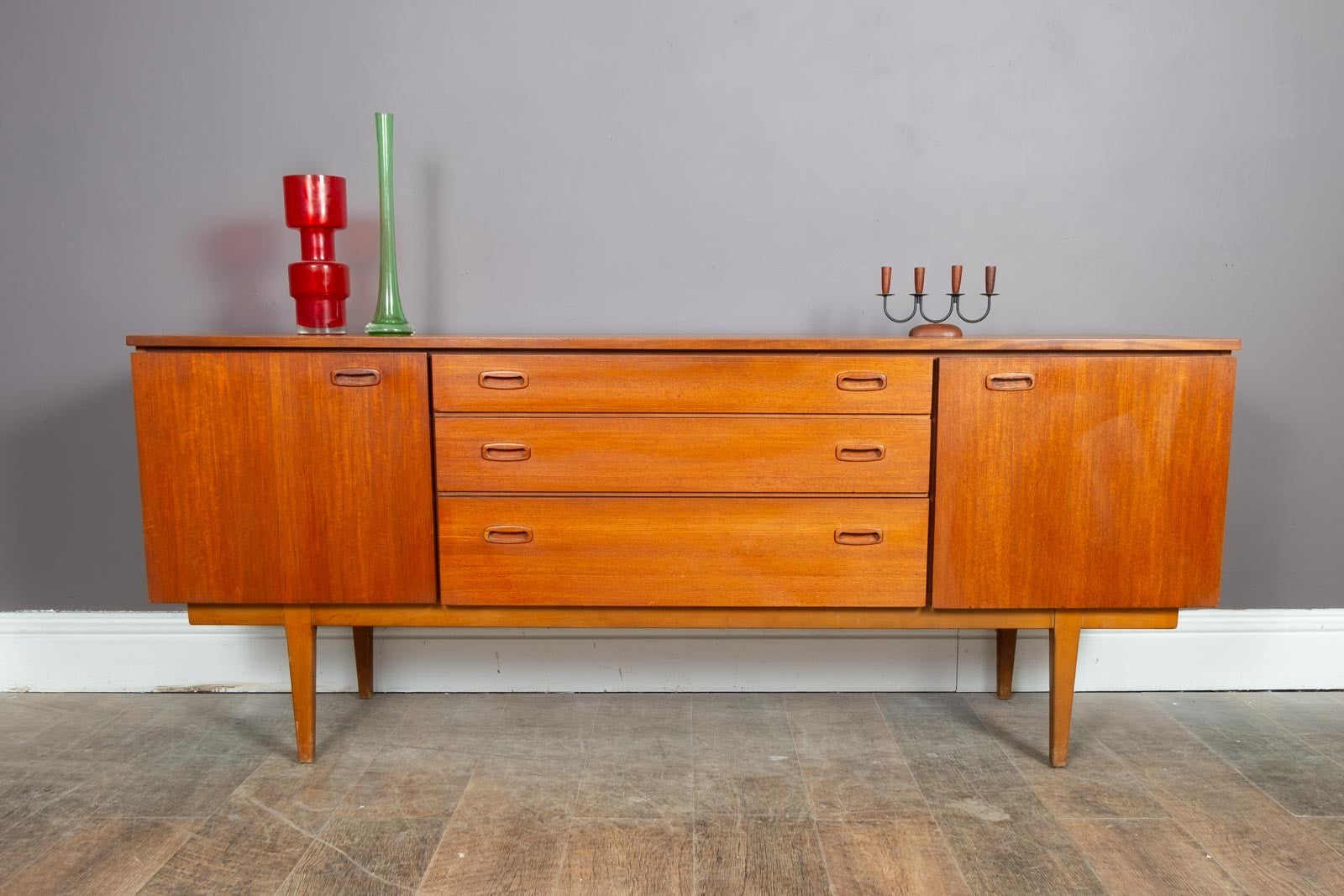 Vintage Retro Large Teak Mid Century Sideboard by Nathan Furniture