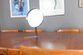 Vintage Mid Century Teak and Steel Vanity Mirror