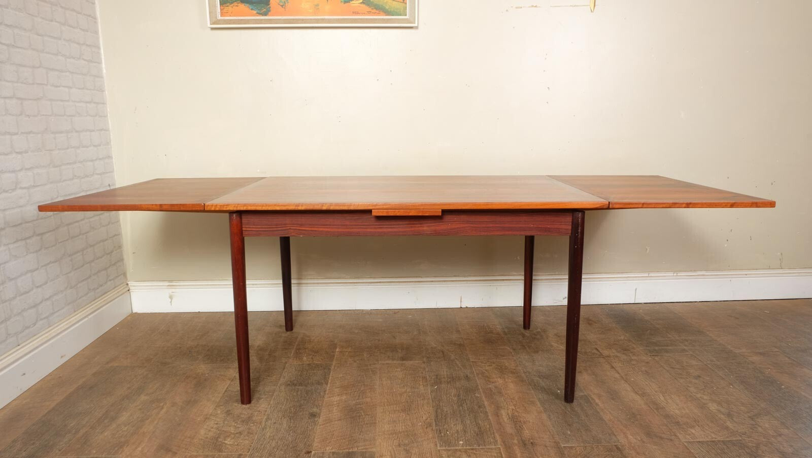 Vintage Retro Danish Mid Century Extending Rosewood Dining Table