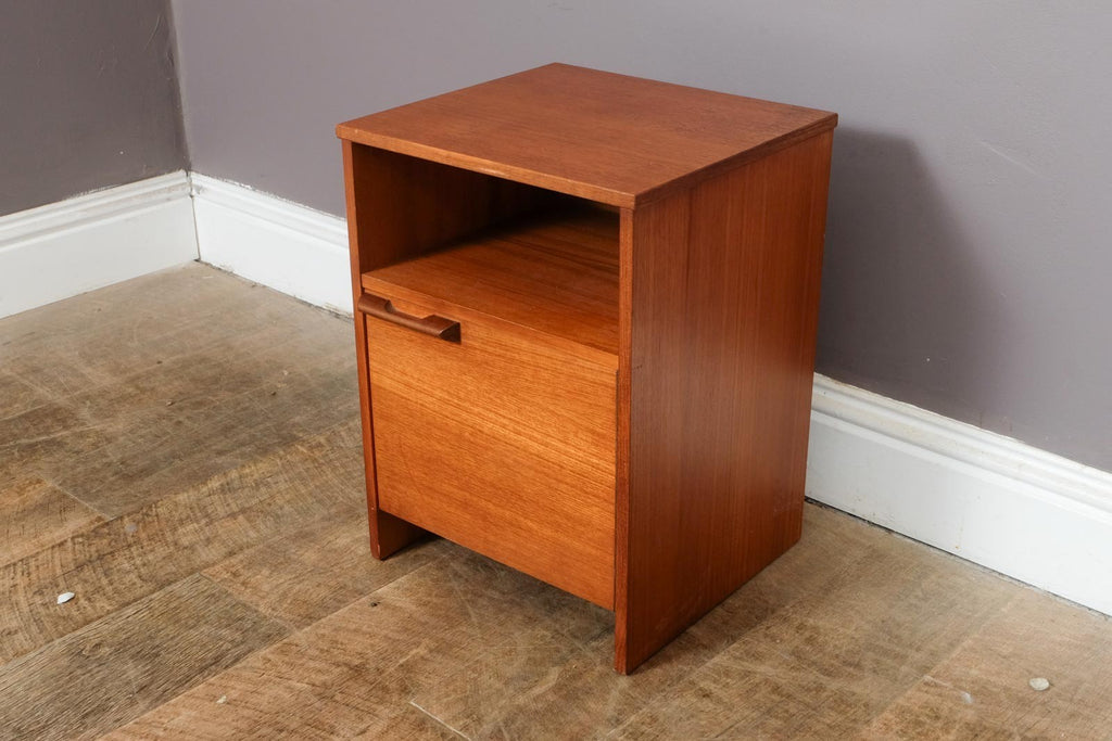 Vintage Mid Century Teak Bedside Table by Avalon