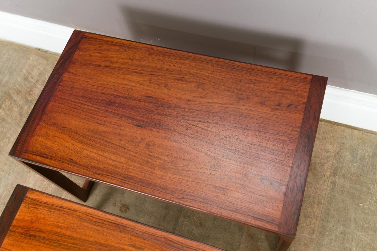 Vintage Stunning Set of 3 Danish Nest of Tables - Mid Century