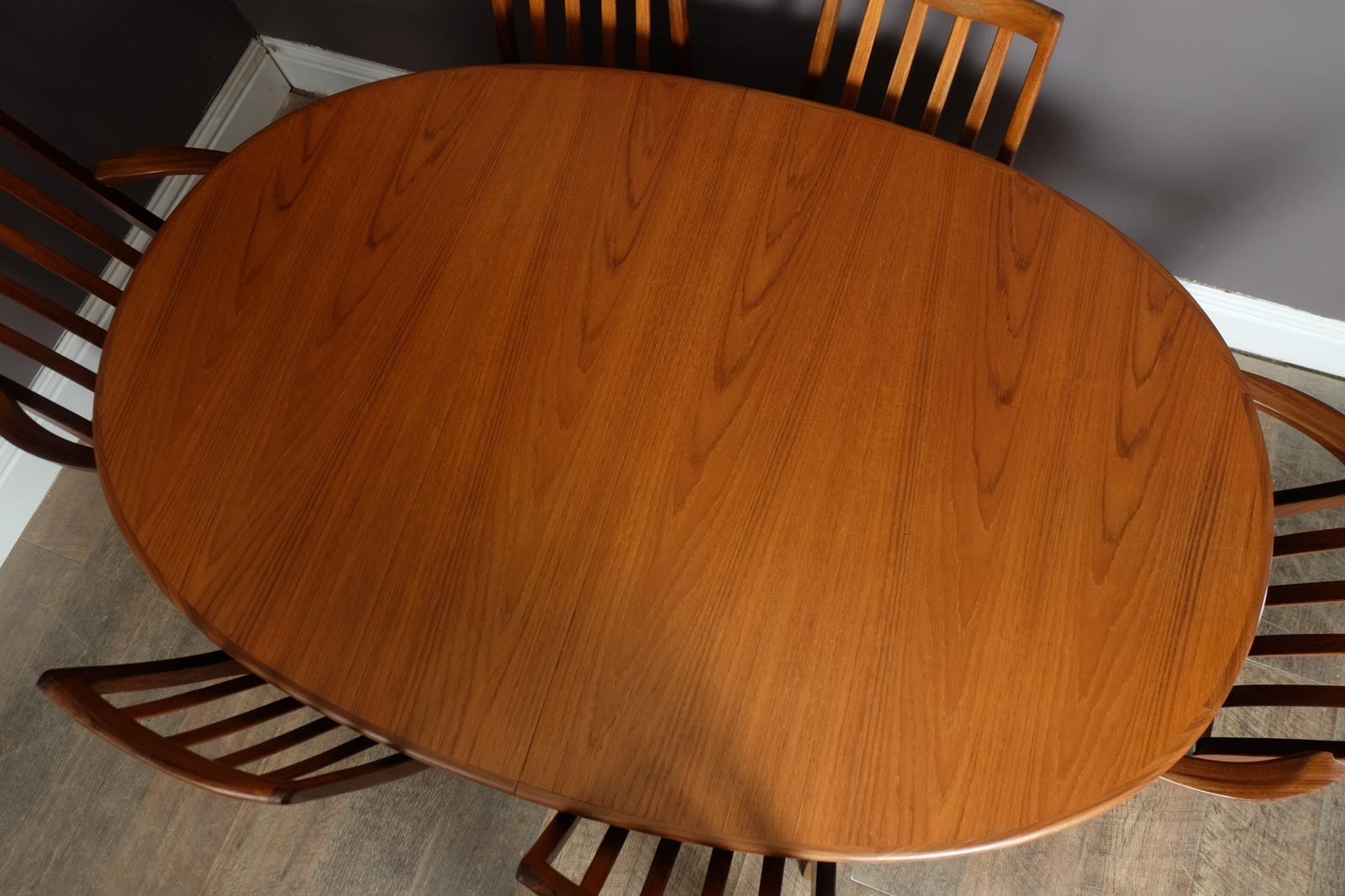 Vintage G Plan Fresco Oval Dining Table and 6 Chairs