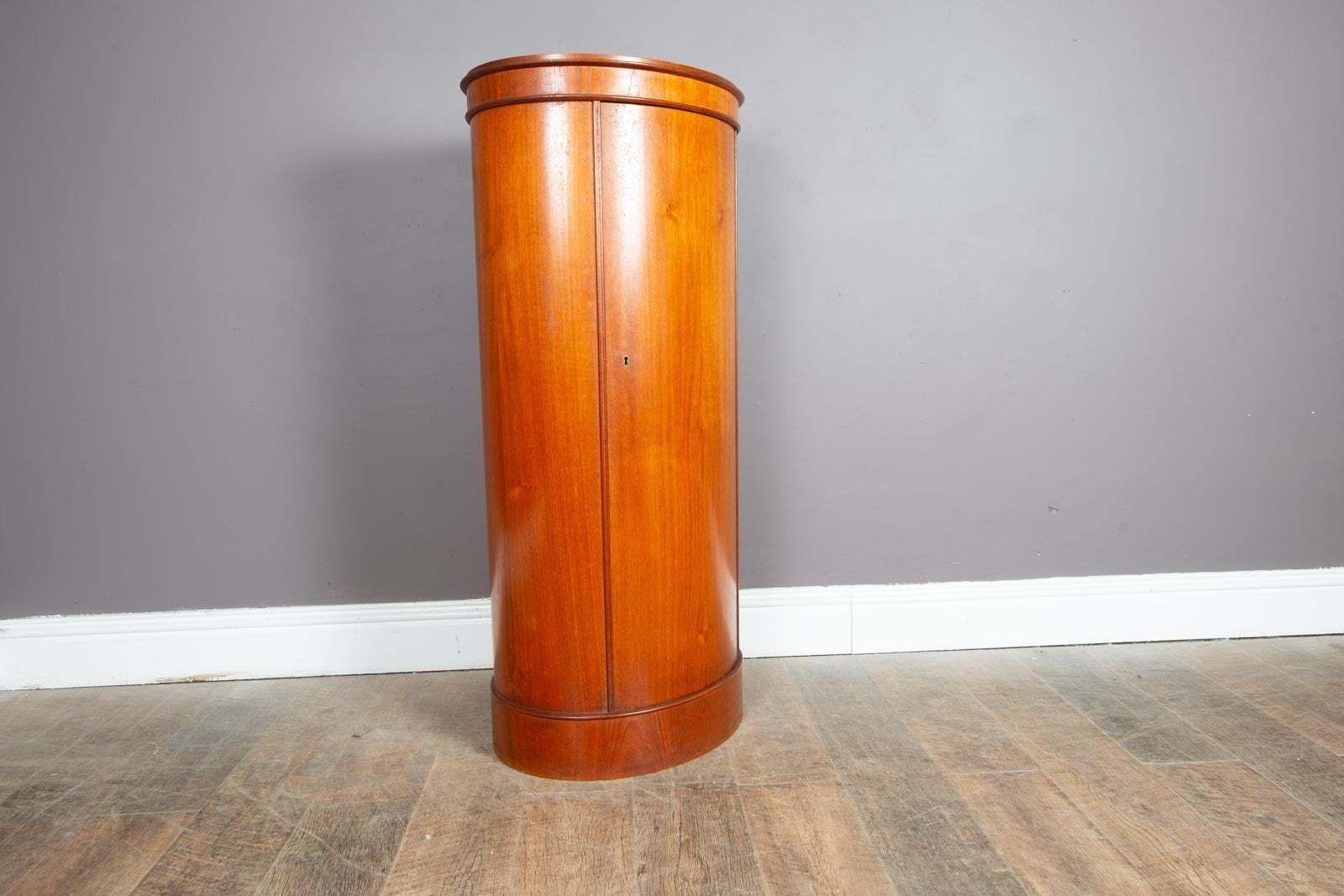 Vintage Danish Mid Century Circular Drinks Bar Cabinet by Johannes Sorth
