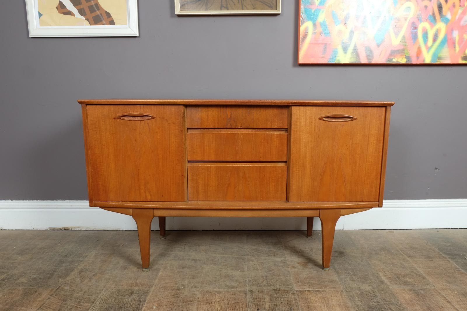 Vintage Retro Mid Century Teak Small Sideboard by Jentique