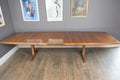 Large Vintage Danish Rosewood Dining Table - Koefoeds Hornslett