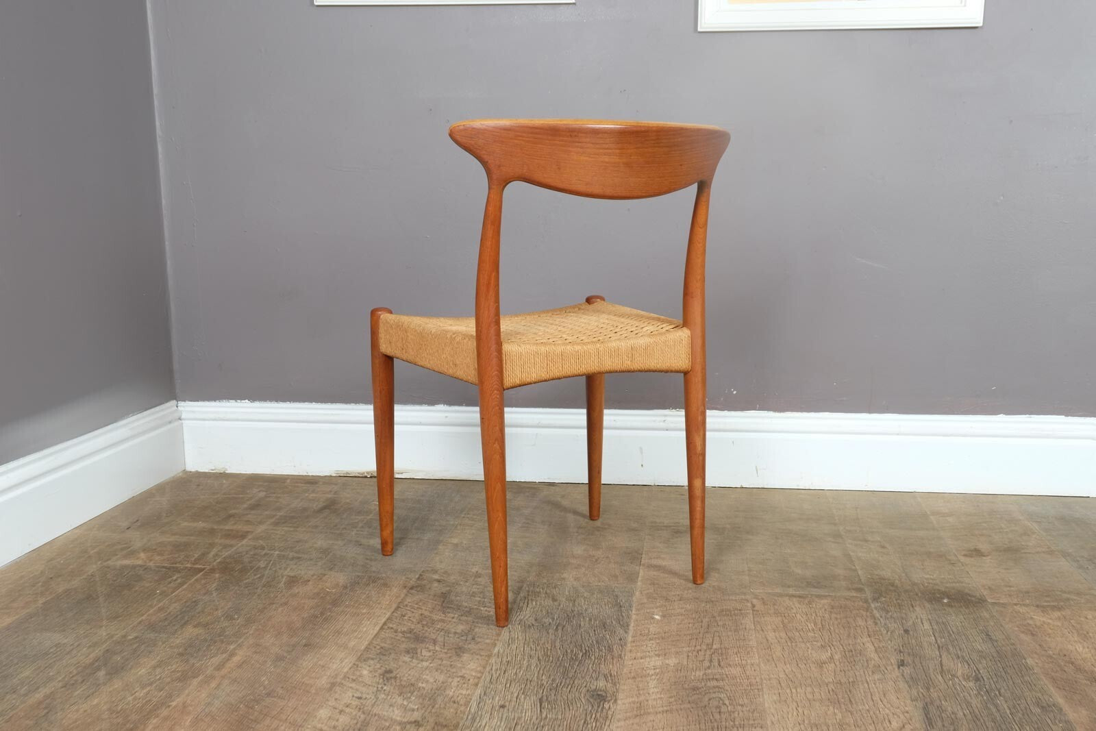Vintage Set of 4 Danish Teak Chairs by Arne Hovmand Olsen