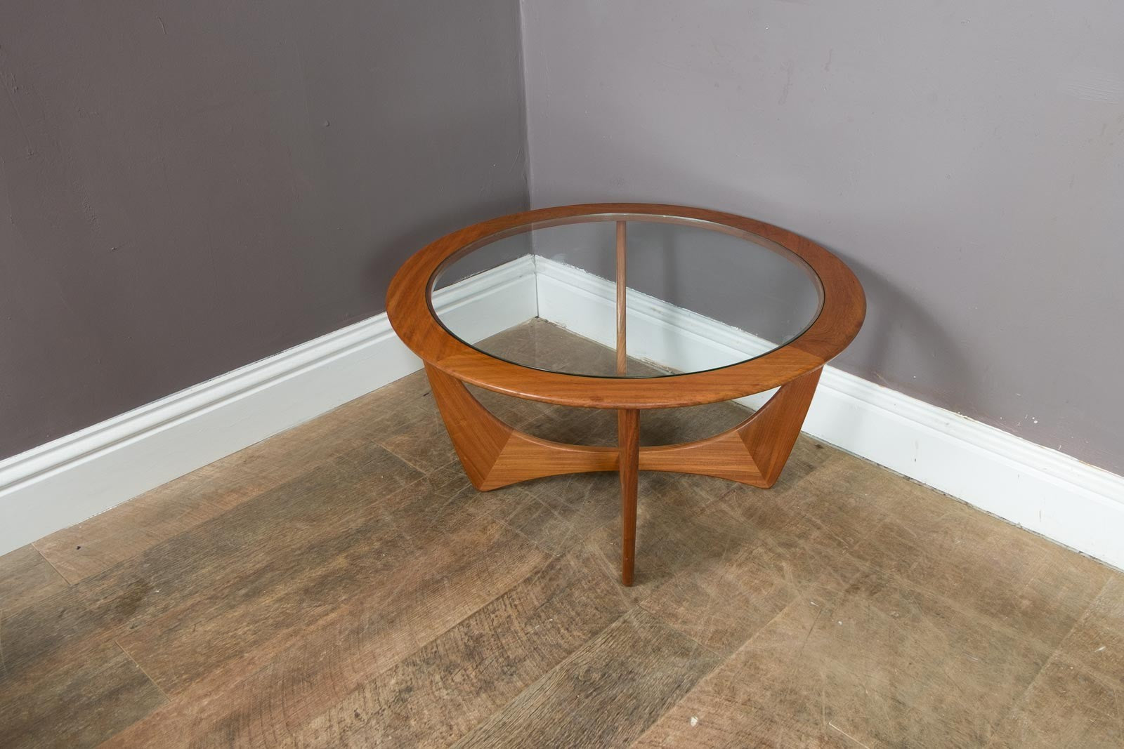 Vintage Retro G Plan Astro Teak and Glass Coffee Table