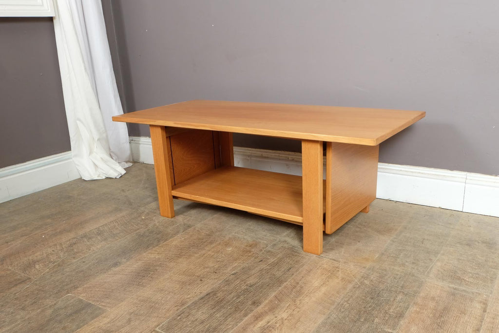 Vintage Retro Light Teak Nest of 3 Tables