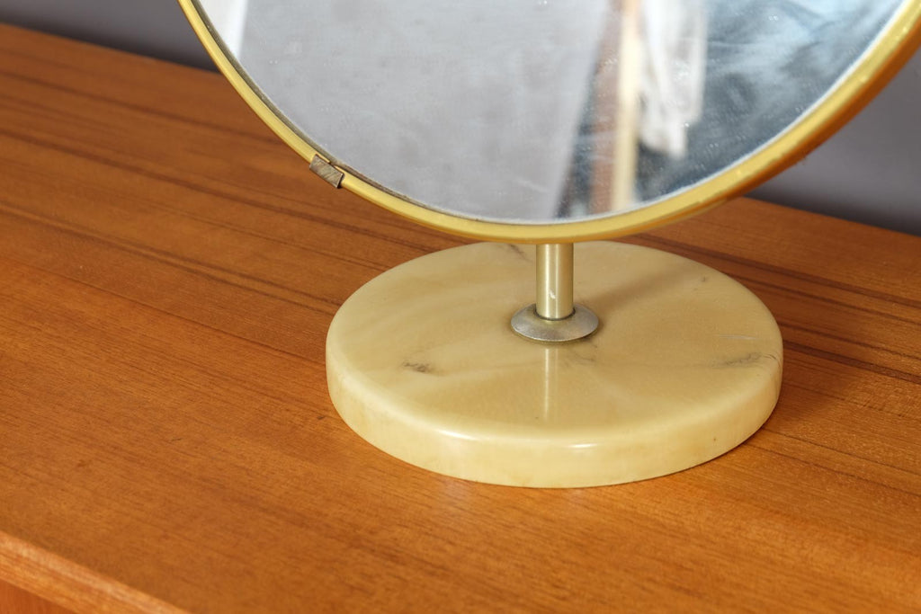 Vintage Retro Marble Effect Mirror by Schreiber