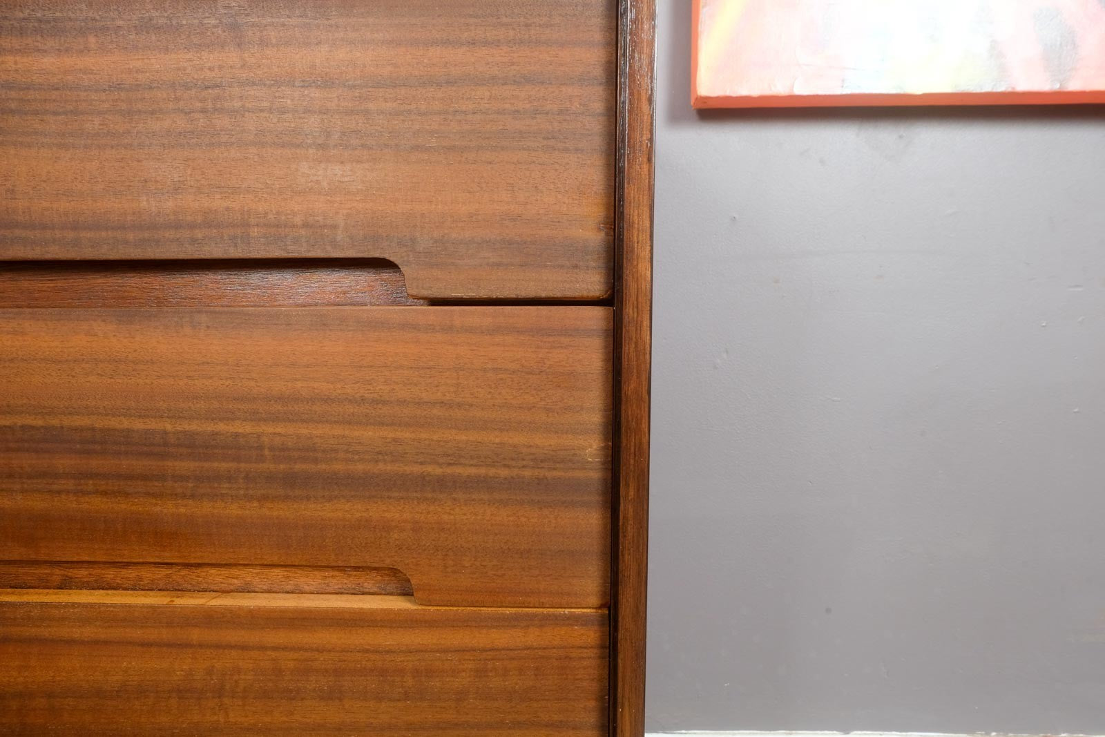 Vintage Walnut C Range Chest of Drawers by Stag