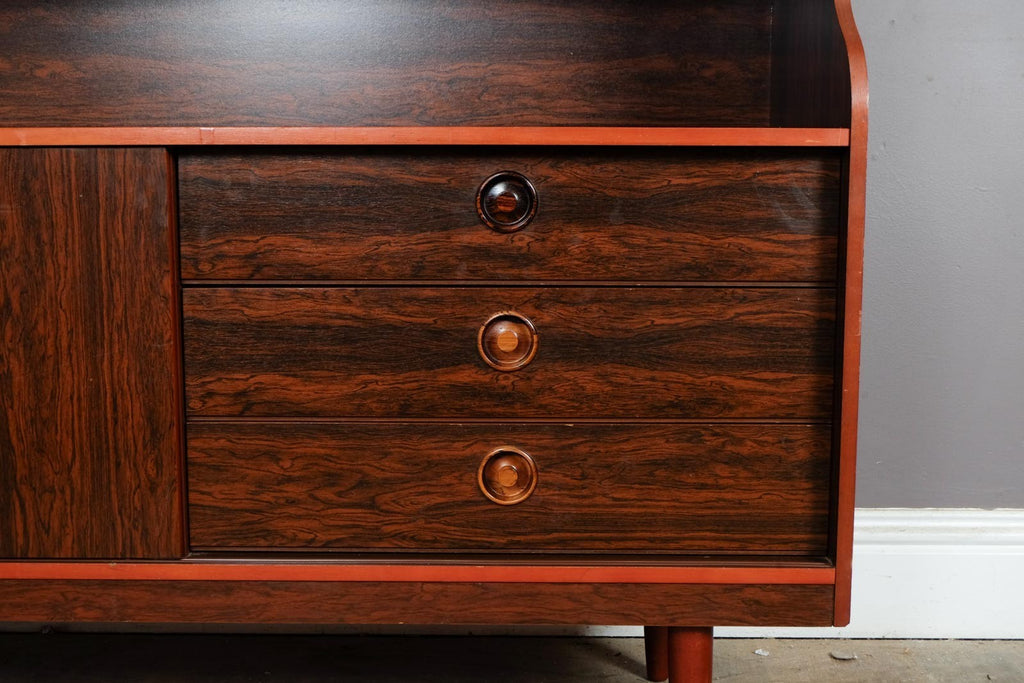 Vintage Retro Rosewood Mid Century Highboard by Schreiber