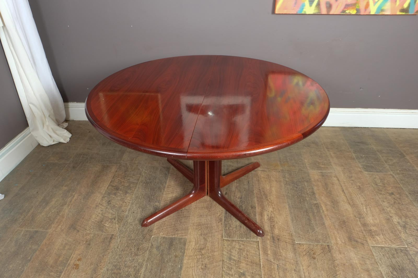 Vintage Retro Danish Rosewood Extending Dining Table