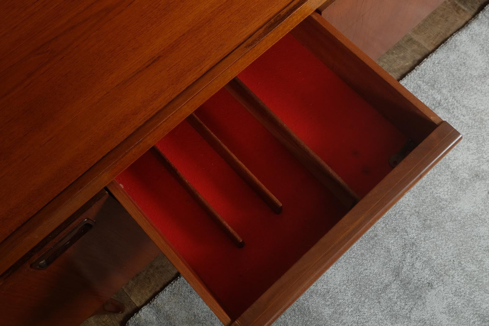 Vintage Retro Large Teak Long John Sideboard by Greaves and Thomas