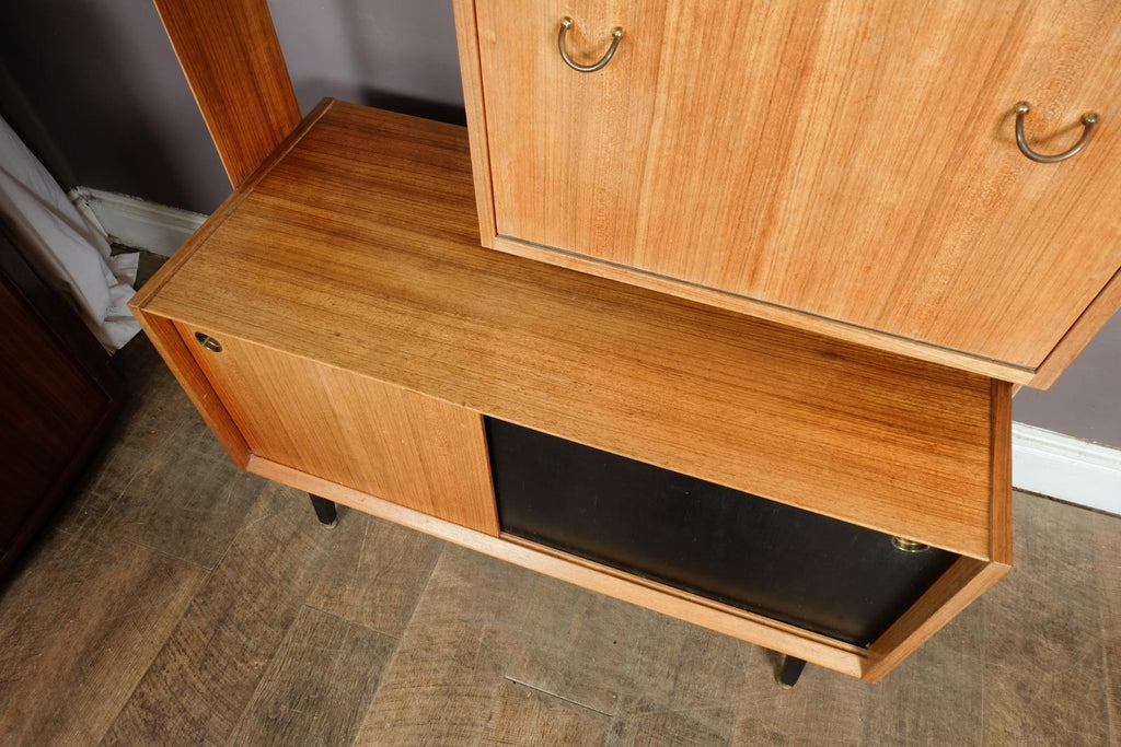 Vintage Retro G Plan Librenza Wall Unit in Light Teak