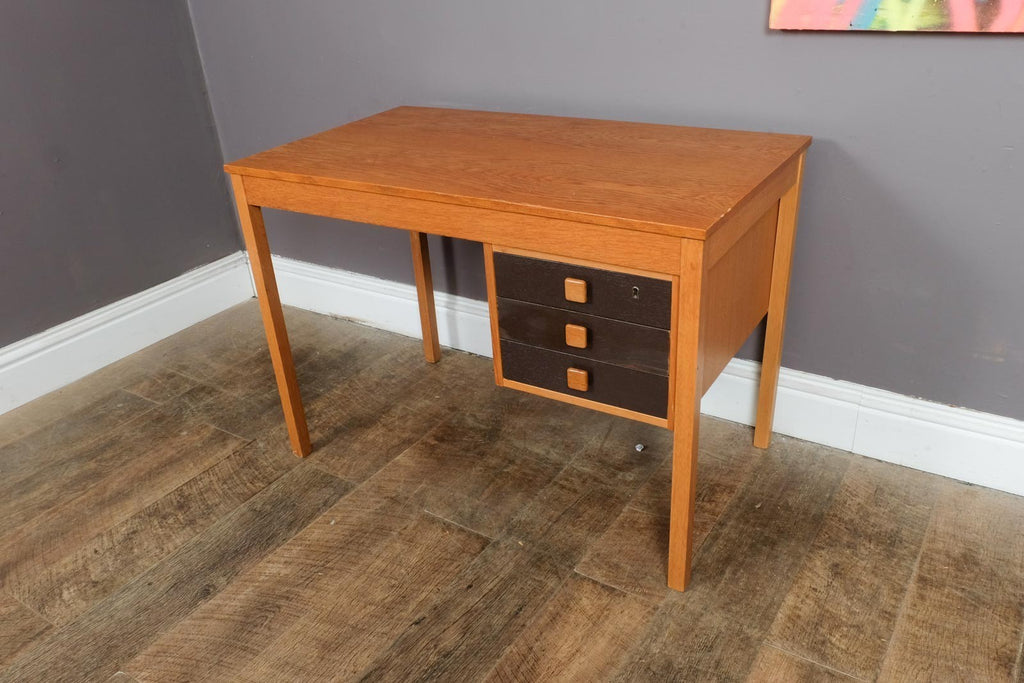 Vintage Mid Century Modern Danish Teak Desk by Domino Mobler