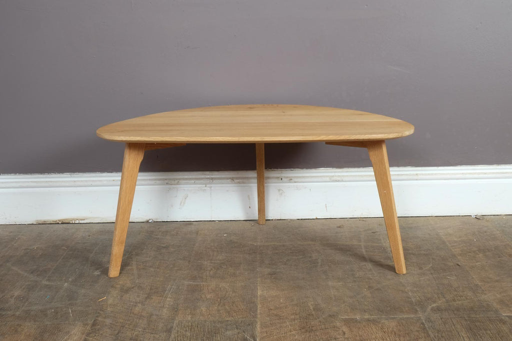 Vintage Retro Light Oak Side Table