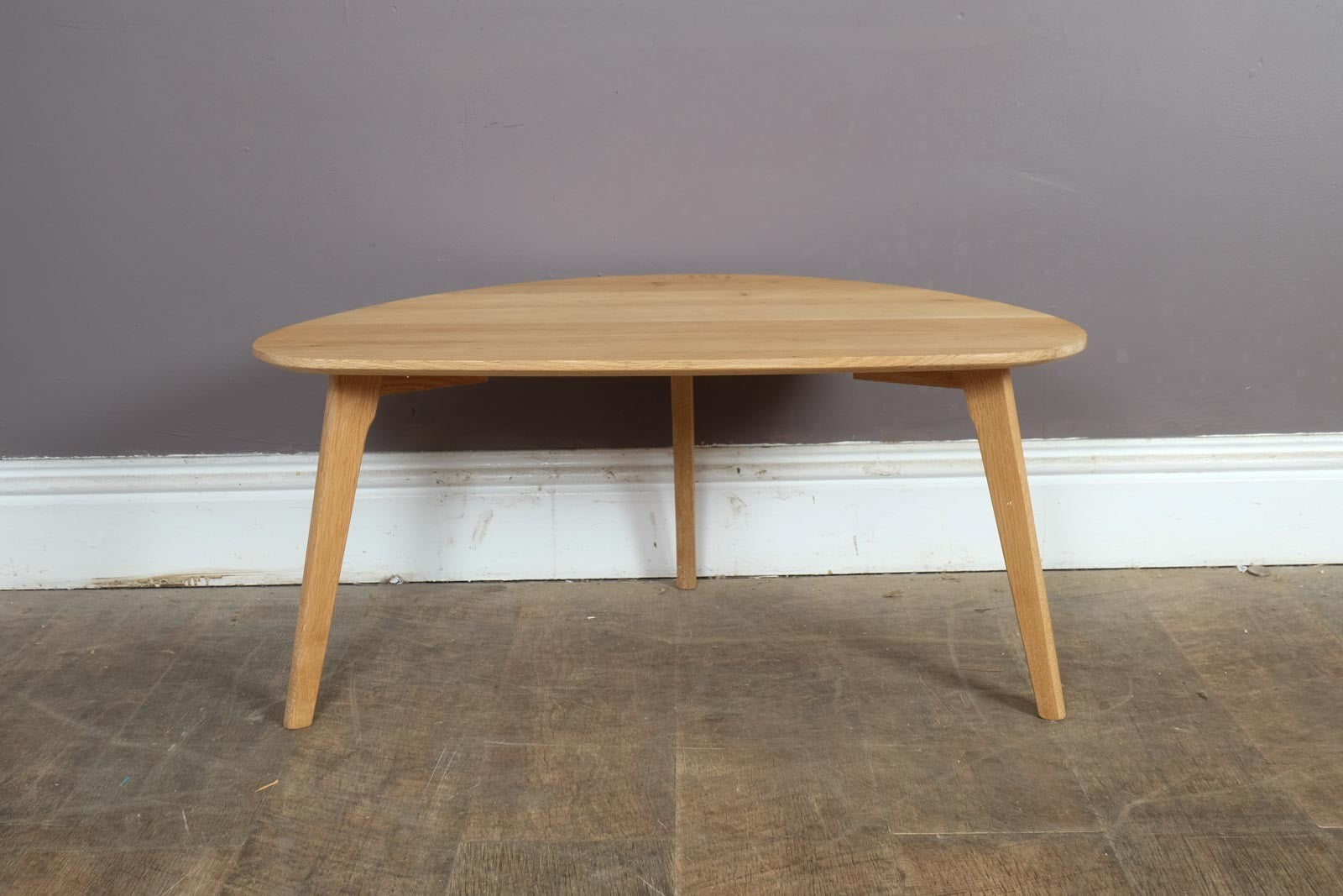 Vintage Retro Light Oak Side Table
