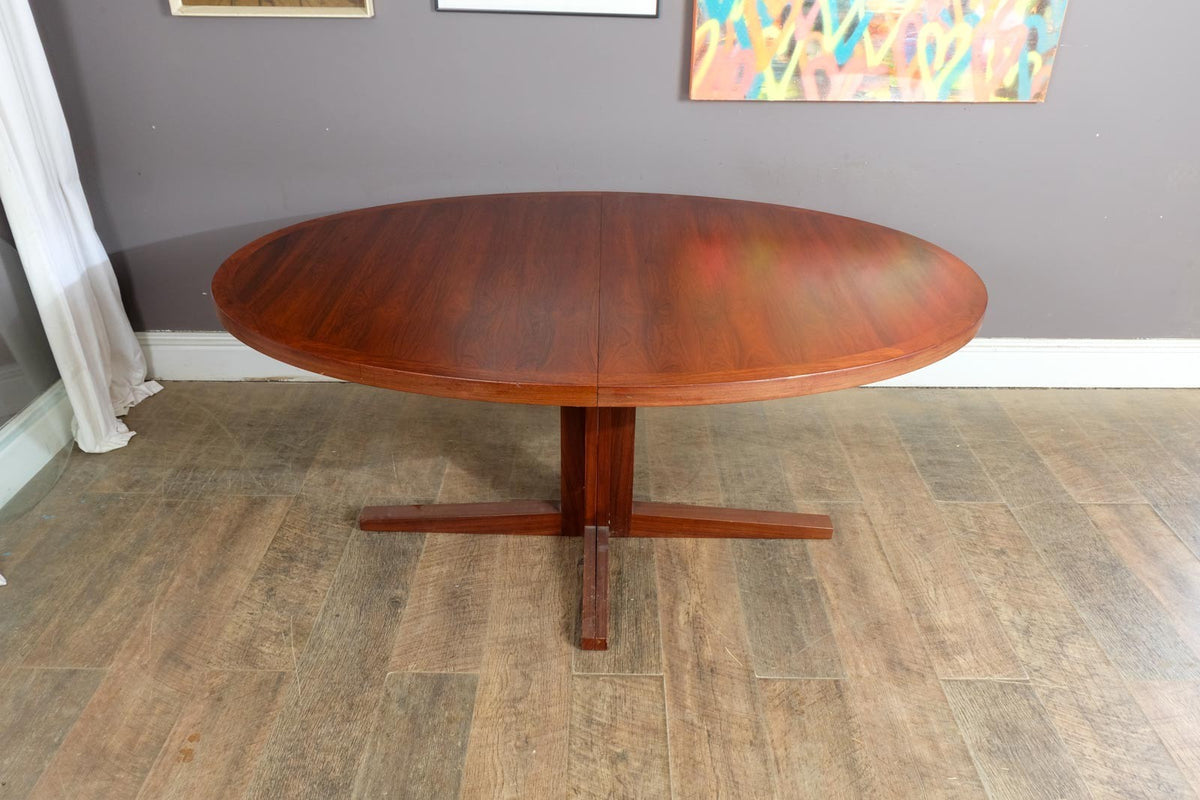 Vintage Retro Large Danish Rosewood Dining Table by John Mortensen for Heltborg