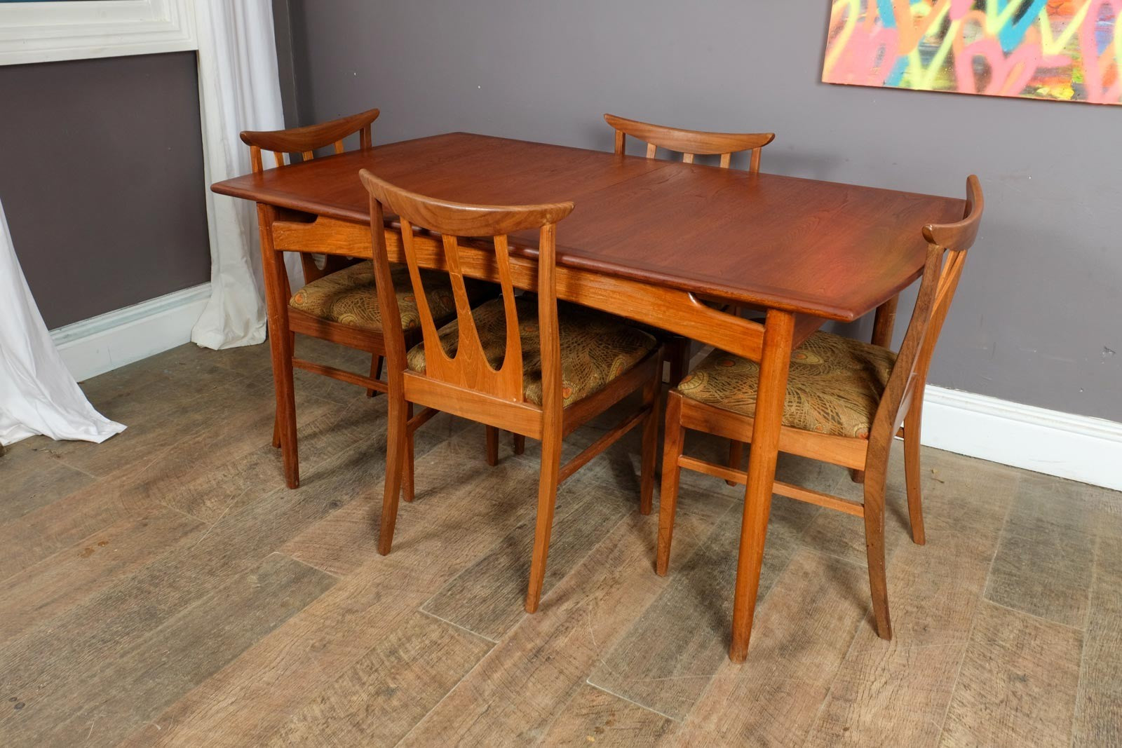 Vintage Retro G Plan Brasilia Extending DIning Table and 4 Chairs