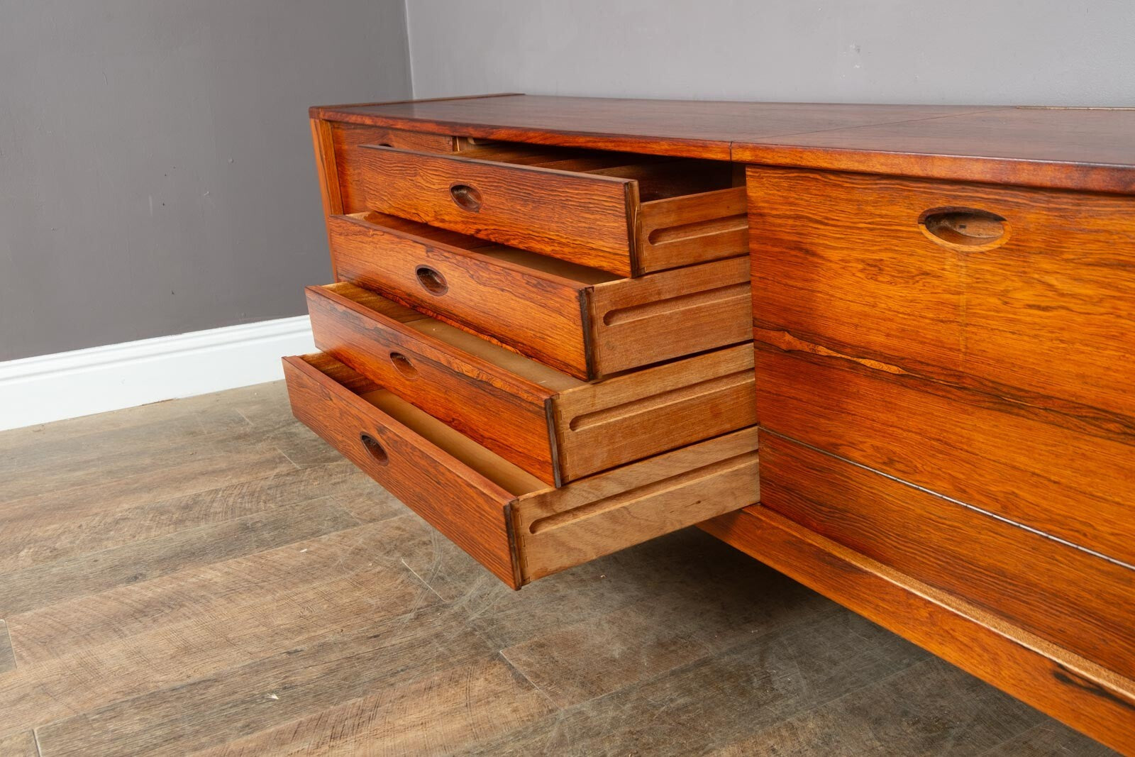 Vintage Retro Uniflex Rosewood Sideboard designed by Gunther Hofstead